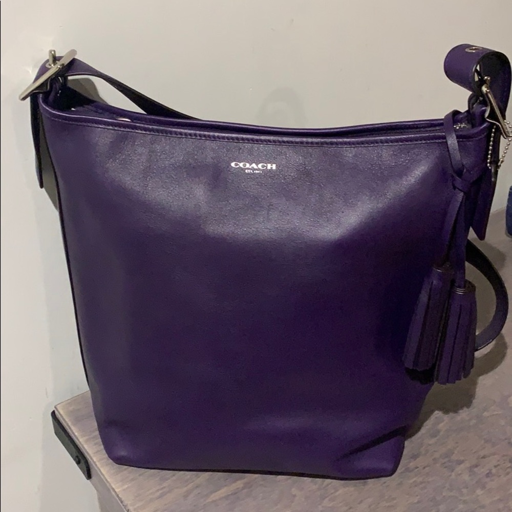 Plum Coach Bag